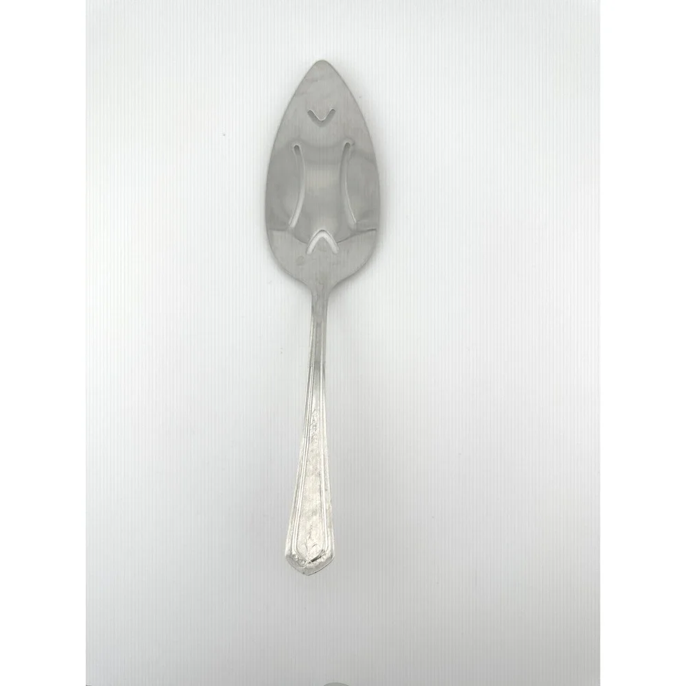Vintage Diamond Silver Co DS Stainless Steel Pie Server Slotted Made in USA